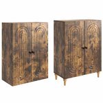 vidaXL Ensemble de Meubles 2 Pièces 66 x 34 5 x 90 cm Bois d'ingénierie