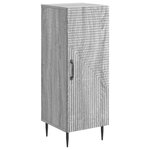 vidaXL Buffet Sonoma gris 33 x 34 5 x 89 5 cm Bois d'ingénierie