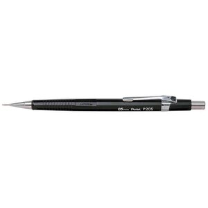 Portemines p 205 pour mines 0 5 mm noir x 12 pentel