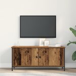 vidaXL Unité TV en bois ancien Bois ancien Panneau de particules