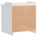 vidaXL Banc de couloir SANDNES blanc 45x40x50 cm bois de pin massif