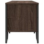 vidaXL Meuble TV chêne marron 180x34x41 cm bois d'ingénierie