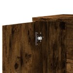 vidaXL Buffet chêne fumé 60x31x70 cm bois d'ingénierie