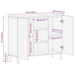 vidaXL Meubles et étagères de rangement pour médias Marron