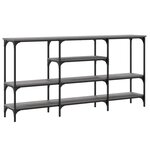 vidaXL Table console sonoma gris 160x29x80 cm bois d'ingénierie