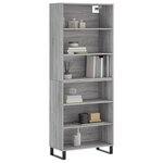 vidaXL Buffet sonoma gris 69 5x32 5x180 cm bois d'ingénierie