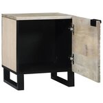 vidaXL Cabinet de chevet 2 Pièces Blanc et Noir 40 x 33 x 46 cm