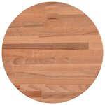 vidaXL Dessus de table Ø30x2 5 cm rond bois massif de hêtre