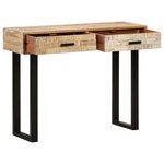 vidaXL Table console 100x30x75 cm Bois de manguier massif