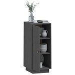 vidaXL Buffet Gris 34x40x75 cm Bois massif de pin