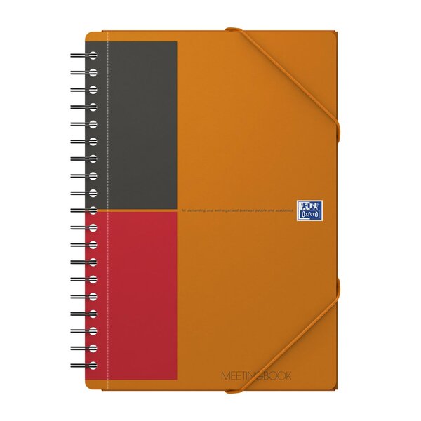 MEETINGBOOK B5 160P 90g lignée 6MM couverture polypro OXFORD