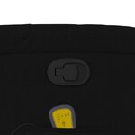 vidaXL Fauteuil inclinable de massage noir tissu
