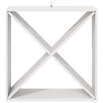 vidaXL Étagère à vin 4 Pièces Blanc 62 x 25 x 62 cm Pin massif