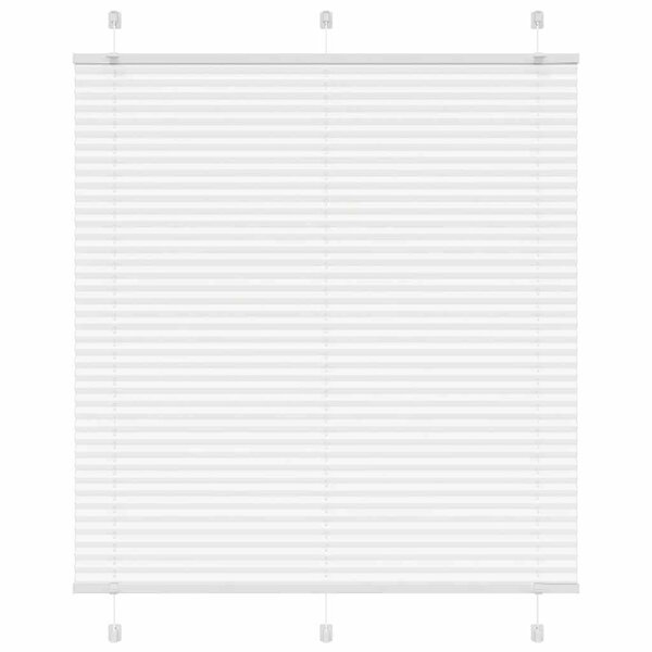 vidaXL Store plissé blanc 115x100cm largeur du tissu 114 4cm polyester