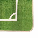 vidaXL Tapis enfant 160x230cm terrain de football antidérapant lavable