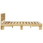 vidaXL Cadre de lit avec tête de lit sans matelas 120x190 cm