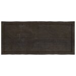vidaXL Dessus de table bois massif traité bordure assortie