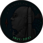Pièce de monnaie en Argent 10 Euro g 62.2 (2 oz) Millésime 2022 Stanislaw Lem Master of Science Fiction STANISLAW LEM