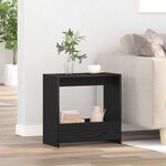 vidaXL Table d'appoint Chêne noir 50 x 26 x 50 cm Bois d'ingénierie