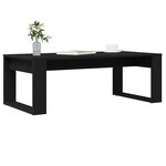 vidaXL Table basse Chêne noir 102 x 50 x 35 cm Bois d'ingénierie