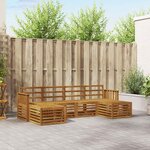 vidaXL Ensembles de canapés 6 Pièces Naturel Bois d'Acacia Massif