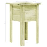 vidaXL Lit surélevé de jardin avec pieds 50x50x80cm Bois scié imprégné