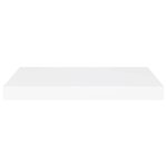 vidaXL Étagères murales flottantes 2 Pièces blanc 60x23 5x3 8 cm MDF