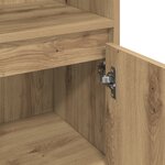 vidaXL Ensemble de mobilier de salle de bain 3 pièces en chêne artisan