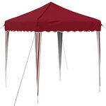 vidaXL Tente de fête pop-up 195 x 195 x 245 cm Bordeaux Tissu Oxford