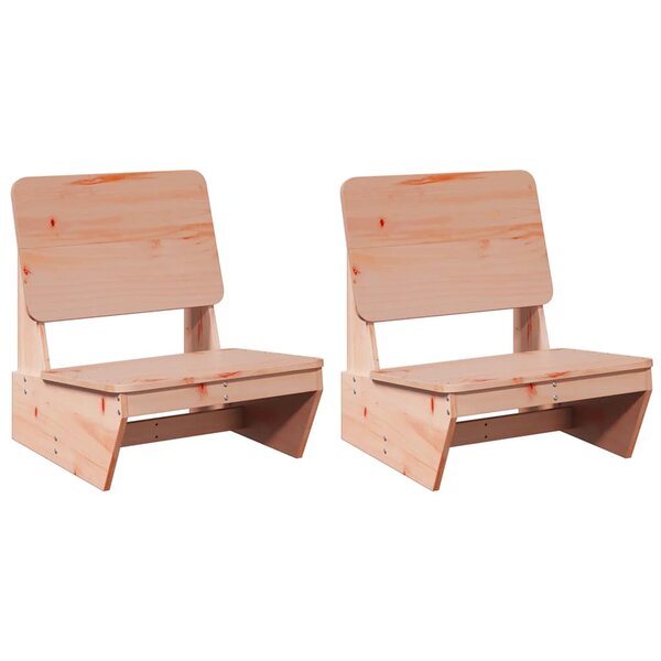 vidaXL Chaises de jardin lot de 2 60x64x70 5 cm bois massif de douglas