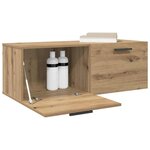 vidaXL Meuble mural Montage mural chêne artisanal 100 x 36.5 x 35 cm