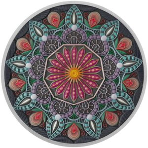 Pièce de monnaie en Argent g 93.3 (3 oz) Millésime 2025 MANDALA