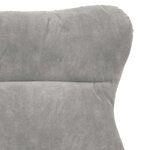 vidaXL fauteuil Gris clair 69 x 74 x 93 cm Velours