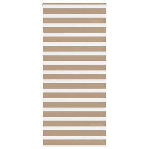 vidaXL Store zèbre marron sable largeur du tissu 100 9cm polyester