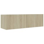 vidaXL Meubles TV 4 Pièces Chêne sonoma 100x30x30 cm Bois d'ingénierie