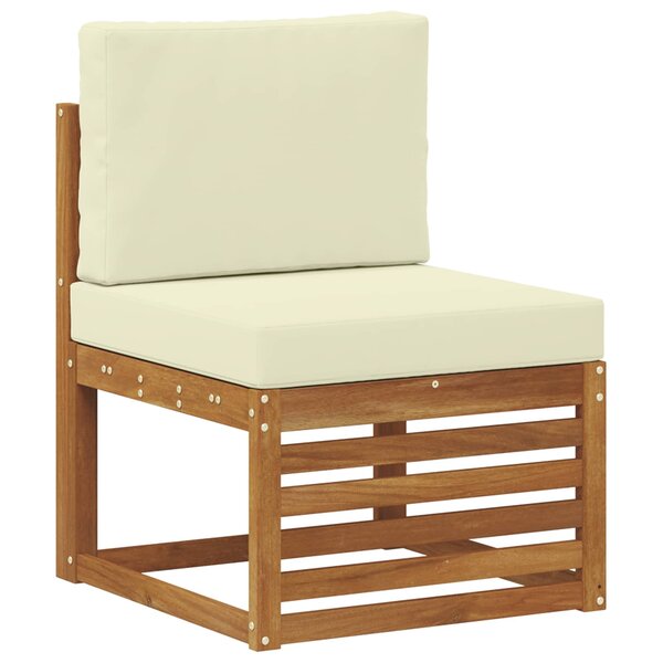 vidaXL Sofa de milieu extérieur Bois d'Acacia Massif Naturel