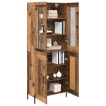 vidaXL Haut Armoire Bois Ancien 69 5 x 34 x 180 cm Bois d'ingénierie