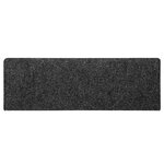 vidaXL Tapis d'escalier autocollants 30 pièces 65 x 21 x 4 cm gris bord rectangulaire
