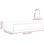vidaXL Housse pour mobilier d'extérieur Noir 350 x 260 x 90 cm 420D