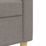vidaXL Ensemble de canapés 3 Pièces taupe tissu