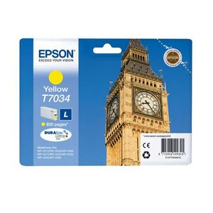 Cartouche jet d'encre originale t7034 800 pages jaune epson