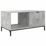 vidaXL Table basse Gris béton 90 x 49 x 46 cm Bois d'ingénierie