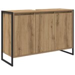 vidaXL Ensemble de mobilier de salle de bain Chêne artisanal