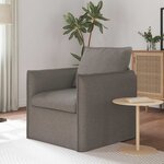 vidaXL Canapé Taupe 195 x 82 x 85 cm tissu