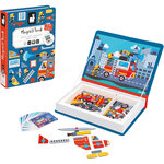 Jeu éducatif - Magnéti'Book - Pompiers - 60 magnets + 18 modèles - Invente des histoires - Janod