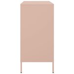 vidaXL Buffet rose 68x39x79 cm acier