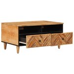 vidaXL Table basse Marron 80 x 54 x 40 cm Bois de mangue massif
