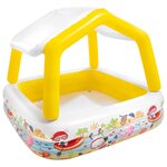 Intex Piscine avec parasol gonflable 157x157x122 cm