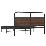 vidaXL Cadre de lit sans matelas 160x200 cm chêne marron