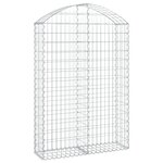 vidaXL Panier de gabions arqué 100x30x140/160 cm Fer galvanisé